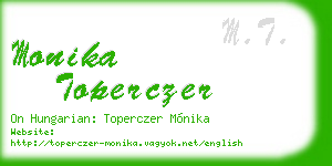 monika toperczer business card