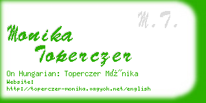 monika toperczer business card